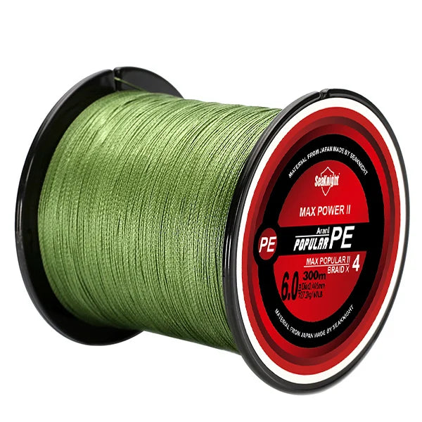 SeaKnight Marca TriPoseidon Serie 4 Fili 300M PE Lenza Intrecciata 8-60LB Lenza Multifilamento Liscia Pesca Alla Carpa