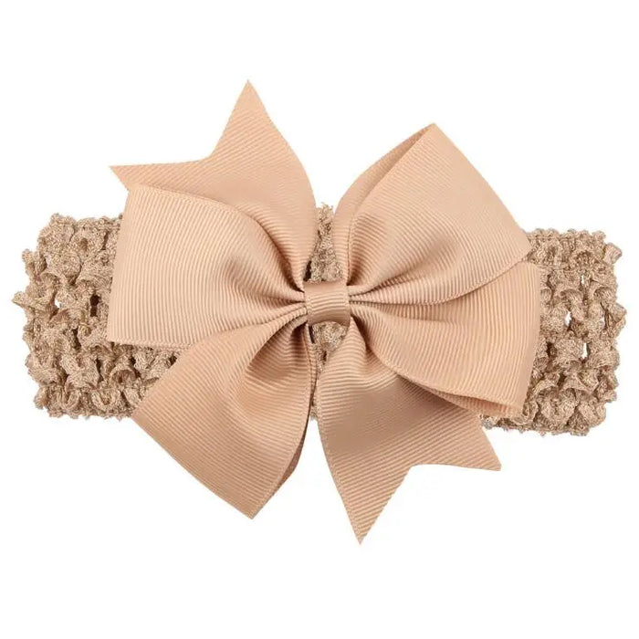 Fascia per bambina accessori per capelli per neonati copricapo neonato regalo di natale bambini fasciatura nastro fiocchi Bowknot morbido elastico