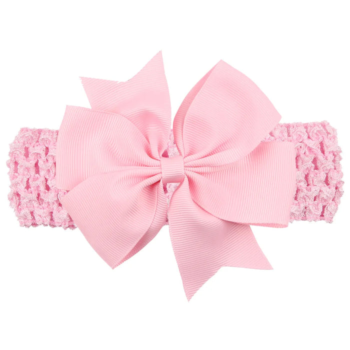 Fascia per bambina accessori per capelli per neonati copricapo neonato regalo di natale bambini fasciatura nastro fiocchi Bowknot morbido elastico