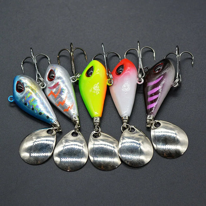 OUTKIT Nuovo Metallo Mini VIB Con Cucchiaio Richiamo di Pesca 6g10g17g25g 2 Centimetri Attrezzatura Da Pesca Spille Crankbait Vibrazione Spinner Affondamento Esca