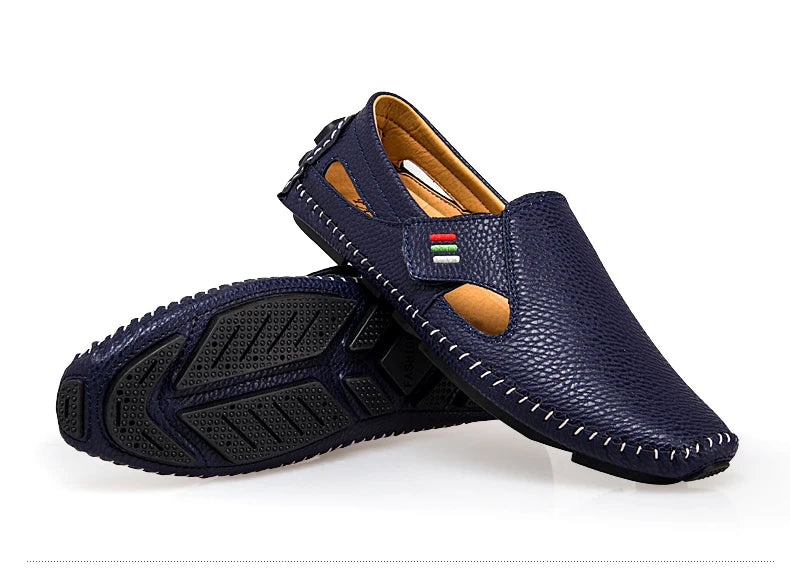 MIXIDELAI Mocassini moda per uomo Mocassini Estate Walking Scarpe casual traspiranti Uomo Gancio e anello Guida Barche Scarpe da uomo Appartamenti