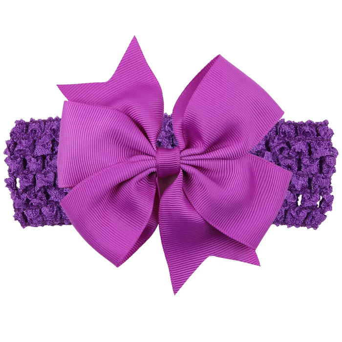 Fascia per bambina accessori per capelli per neonati copricapo neonato regalo di natale bambini fasciatura nastro fiocchi Bowknot morbido elastico