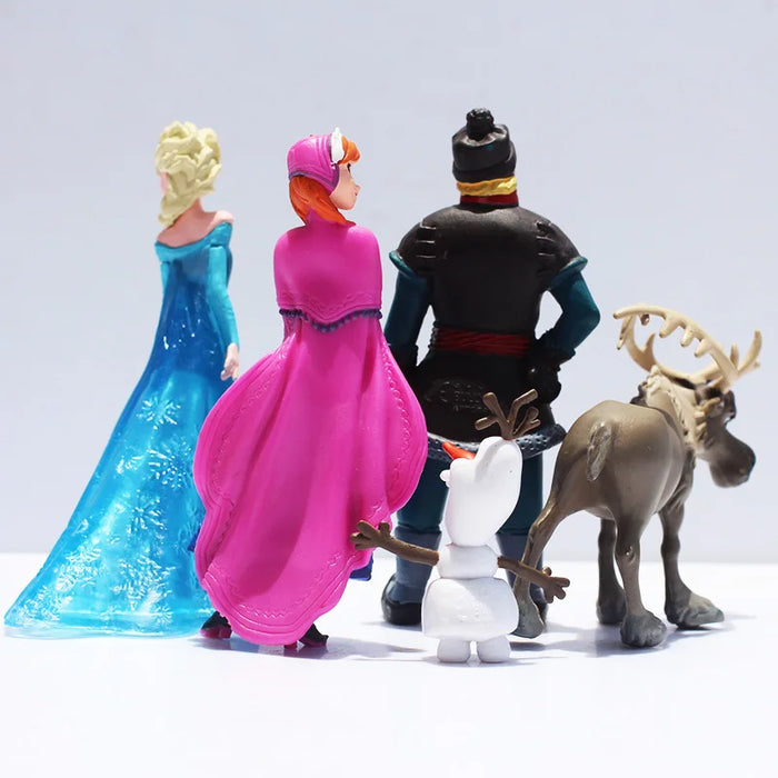 5 pz/set Frozen The Snow Queen Princess Anna Elsa Action Figure мoff Sven Olaf collezione di bambole modello in PVC giocattoli regalo di compleanno