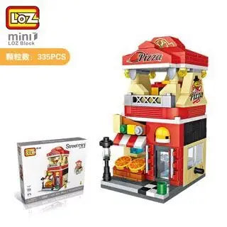 LOZ Building Blocks City View Scene caffetteria negozio al dettaglio architettura modello assemblaggio giocattolo regalo di natale per bambini adulto