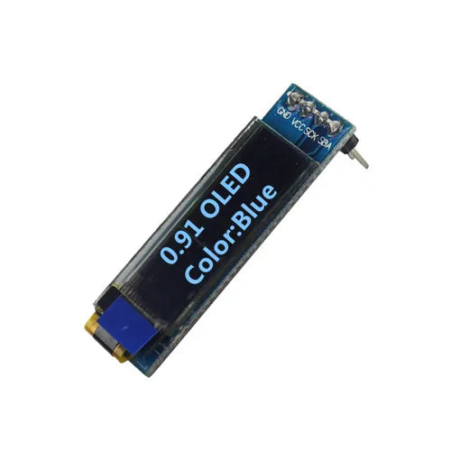 0.91 pollici 128x32 IIC I2C Display LCD OLED bianco/blu modulo fai da te SSD1306 Driver IC DC 3.3V 5V per arduino