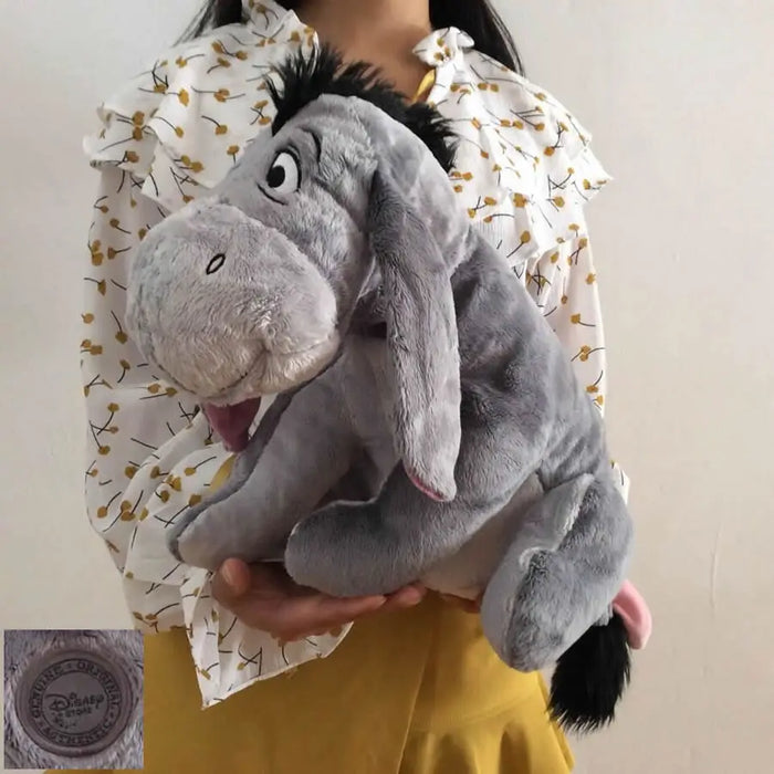 Spedizione gratuita 36cm 14 ''grigio Eeyore asino roba animale carino morbido peluche bambola compleanno collezione regalo per bambini