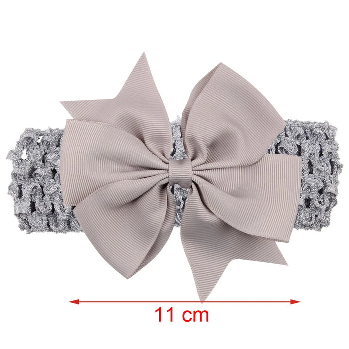 Fascia per bambina accessori per capelli per neonati copricapo neonato regalo di natale bambini fasciatura nastro fiocchi Bowknot morbido elastico