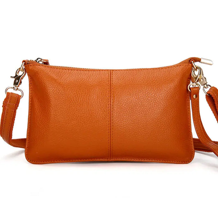 RanHuang Women pochette da giorno in vera pelle borse a tracolla Color caramella borse a tracolla moda donna piccole pochette