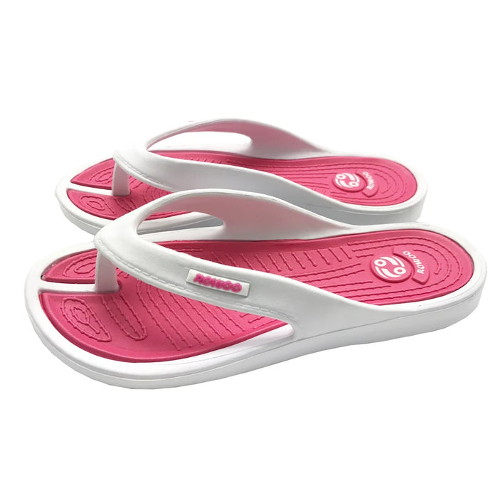 Sandali con pantofola da donna Casual da spiaggia Brand 2024 nuovo design Summer Home Flat Flip-flop Shoes donna Dropshipping di grandi dimensioni