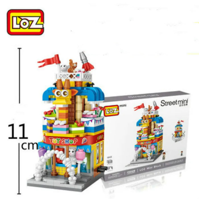 LOZ Building Blocks City View Scene caffetteria negozio al dettaglio architettura modello assemblaggio giocattolo regalo di natale per bambini adulto