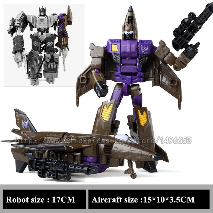 Haizhixing 5 IN 1 Trasformazione Robot Auto Giocattoli Anime Devastator Aereo Carro Armato Modello KO Ragazzi Collezione di Camion Regalo per Adulti per Bambini