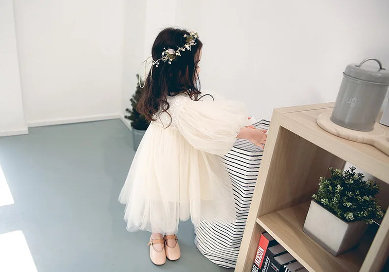 HoneyCherry nuovi abiti per bambini per ragazze Spring Girl Dress Child Baby Sweet Princess Dress Designer Dress Baby Girl Clothes