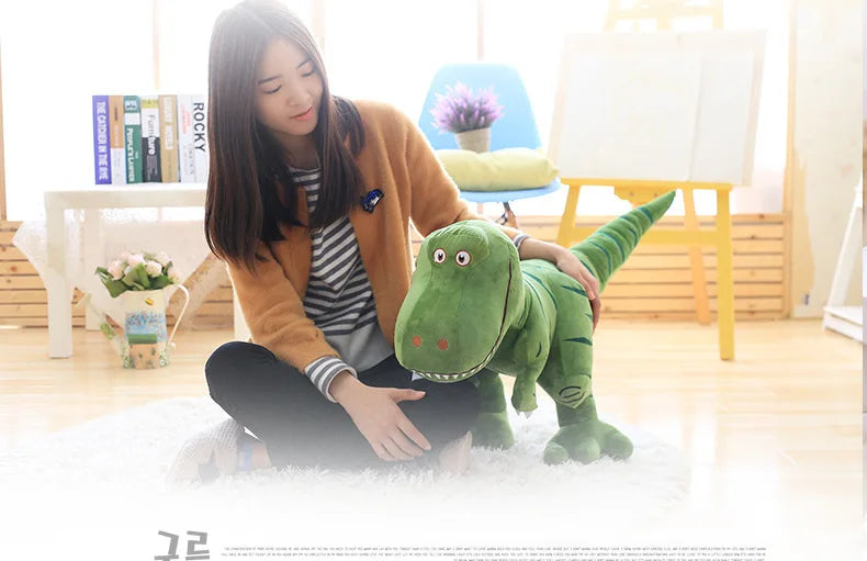 1pc 40-100cm nuovi giocattoli di peluche dinosauro Cartoon Tyrannosaurus simpatiche bambole di peluche per il regalo di compleanno di natale di Halloween