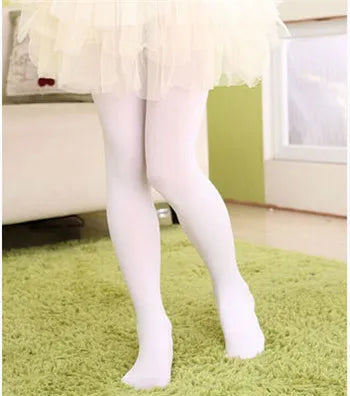 Ragazze Balletto Danza Collant Bambini Una Sezione Sottile Moda Collant di Velluto Bambino Solido Nero Bianco Calze Per 0-15Y Bambini CN