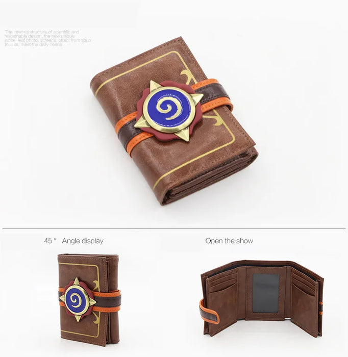 MSMO in pelle goffrata Hearthstone Heroes of Warcraft Card portafoglio pacchetto nuovo regalo