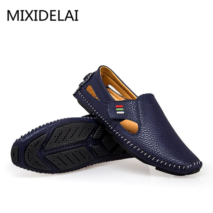 MIXIDELAI Mocassini moda per uomo Mocassini Estate Walking Scarpe casual traspiranti Uomo Gancio e anello Guida Barche Scarpe da uomo Appartamenti