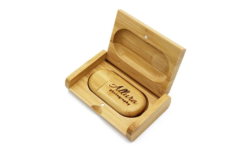 SHANDIAN LOGO gratuito in legno + scatola USB 2.0 Pen drive 4 GB 16 GB 32 GB 64 GB Flash Drive Memory stick fotografia di matrimonio regalo U Disco