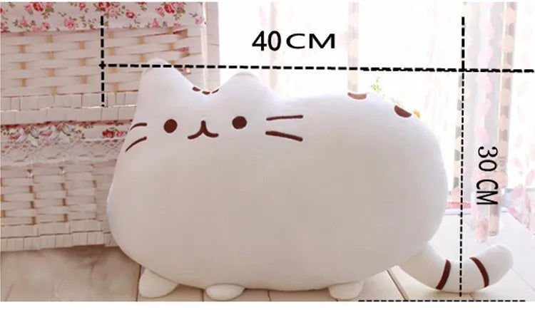 40*30 cm Kawaii Gatto Cuscino Con Cerniera Solo Pelle Senza PP Cotone Biscotti Peluche Animale Bambola Giocattoli Grande Fodera Per Cuscini Peluche regalo