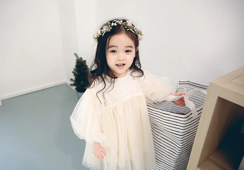 HoneyCherry nuovi abiti per bambini per ragazze Spring Girl Dress Child Baby Sweet Princess Dress Designer Dress Baby Girl Clothes