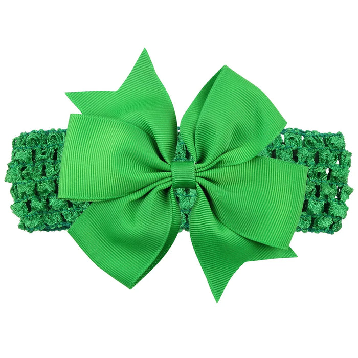 Fascia per bambina accessori per capelli per neonati copricapo neonato regalo di natale bambini fasciatura nastro fiocchi Bowknot morbido elastico