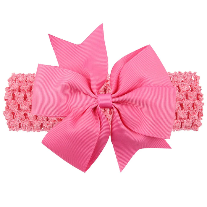 Fascia per bambina accessori per capelli per neonati copricapo neonato regalo di natale bambini fasciatura nastro fiocchi Bowknot morbido elastico