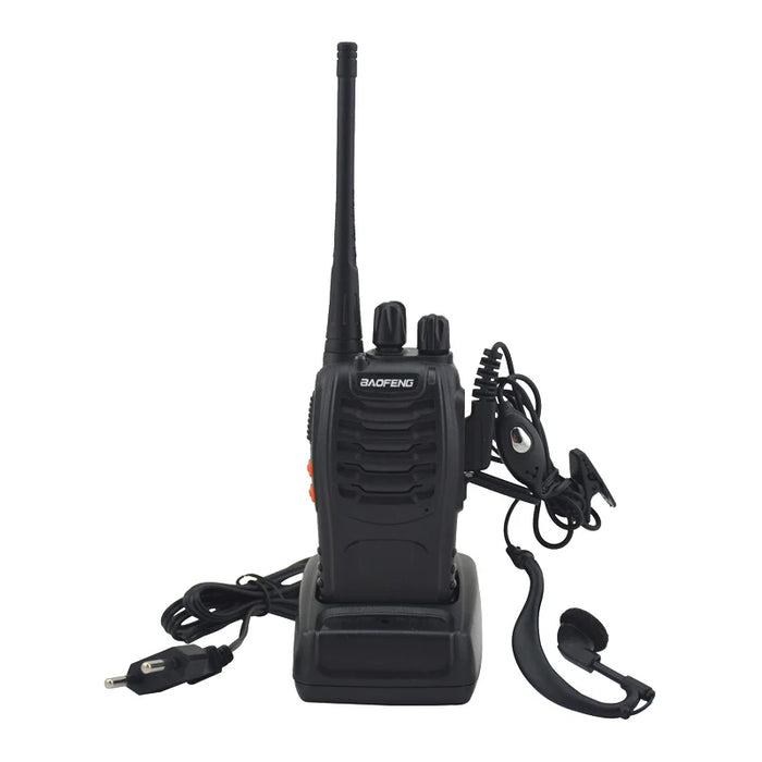 2 pz/lotto BAOFENG BF-888S Walkie talkie UHF radio bidirezionale baofeng 888s UHF 400-470 MHz 16CH Ricetrasmettitore portatile con auricolare