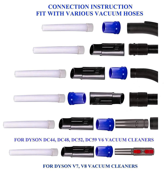 Strumento di pulizia Spazzola Attachment Adattatore Set per Dyson V8 V10 V6 DC35 DC61 DC62 Aspirapolvere Polvere Papà Multi-strumento funzionale
