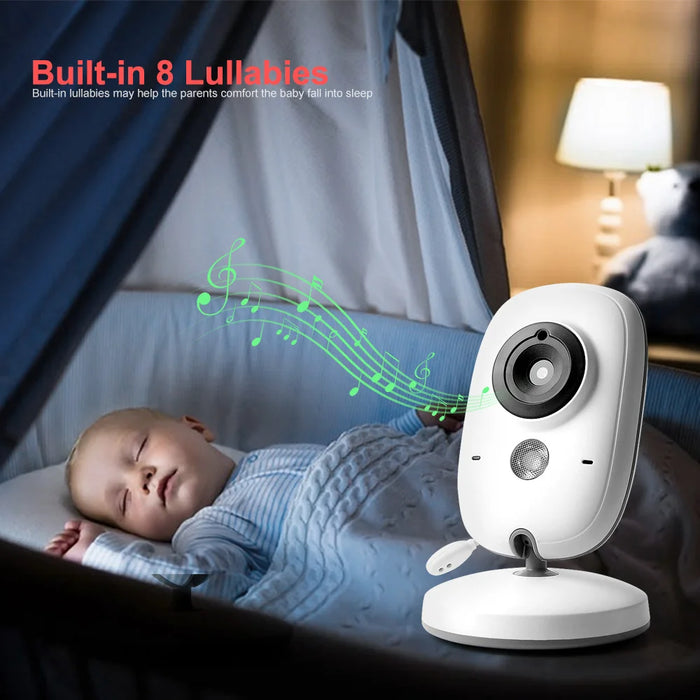 VB603 Video Baby Monitor 2.4G Wireless con LCD da 3.2 pollici Audio bidirezionale Conversazione Visione notturna Telecamera di sicurezza di sorveglianza Babysitter