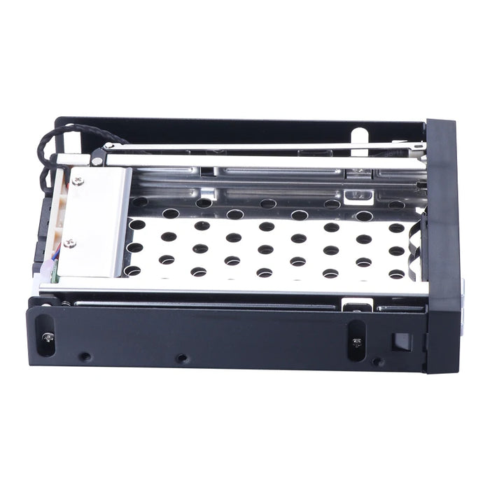 Nuovo ST2522 2-Bay 2.5 "SATA Hot-Swap interno SSD in alluminio HDD Mobile Rack per 3.5" Floppy Device Bay