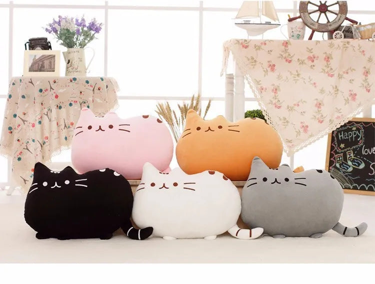 40*30 cm Kawaii Gatto Cuscino Con Cerniera Solo Pelle Senza PP Cotone Biscotti Peluche Animale Bambola Giocattoli Grande Fodera Per Cuscini Peluche regalo