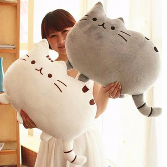 40*30 cm Kawaii Gatto Cuscino Con Cerniera Solo Pelle Senza PP Cotone Biscotti Peluche Animale Bambola Giocattoli Grande Fodera Per Cuscini Peluche regalo