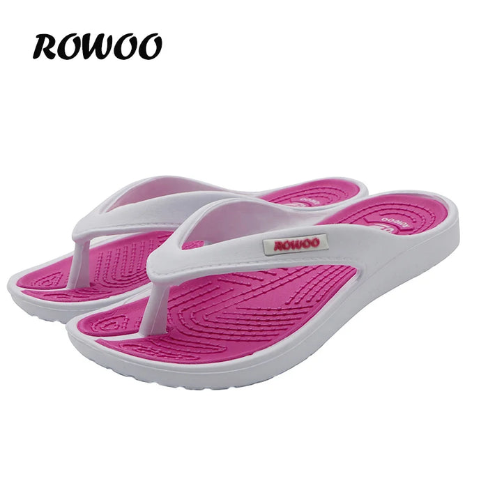 Sandali con pantofola da donna Casual da spiaggia Brand 2024 nuovo design Summer Home Flat Flip-flop Shoes donna Dropshipping di grandi dimensioni