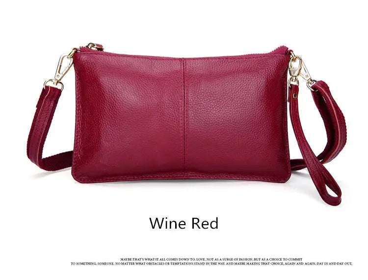 RanHuang Women pochette da giorno in vera pelle borse a tracolla Color caramella borse a tracolla moda donna piccole pochette