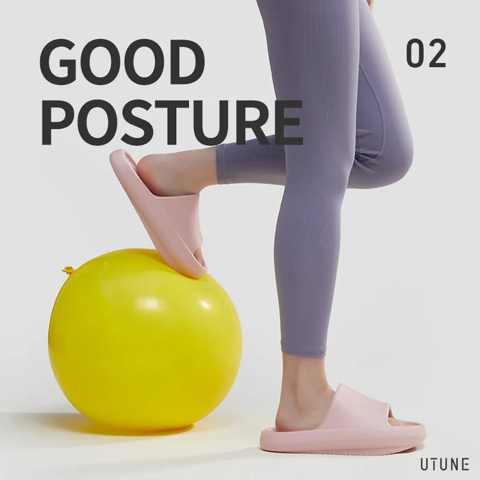 UTUNE-ciabatte da Yoga per donna, scarpe con tacco negativo, dimagrimento delle gambe, perdita di peso, sandali ergonomici, piede piatto, coppia EVA