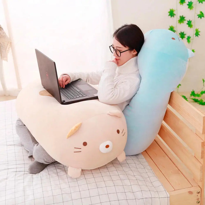 1 pz 90cm carino angolo Bio cuscino animazione giapponese Sumikko Gurashi peluche farcito morbido regalo di san valentino per regali bambina