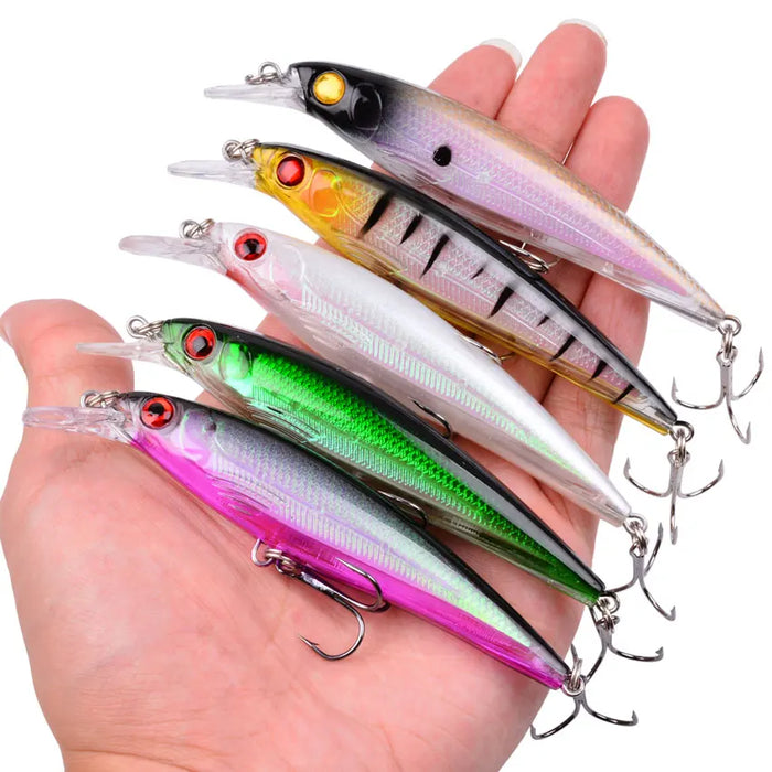 1 PZ Laser Minnow Richiamo di Pesca 11 CM 13G pesca ganci pesce wobbler affrontare crankbait artificiale giappone esca dura swimbait