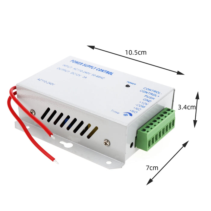 Di Controllo di accesso di Alimentazione Fornitore Trasformatore DC 12V 3A Porta Interruttore del sistema di AC 110 ~ 240V tempo di Ritardo max 15s di Controllo di Alta Qualità