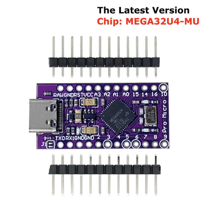 Pro Micro ATMEGA32U4 5V/16MHZ modulo Con il bootloader per arduino MINI USB/Micro USB con 2 riga di intestazione pin per arduino