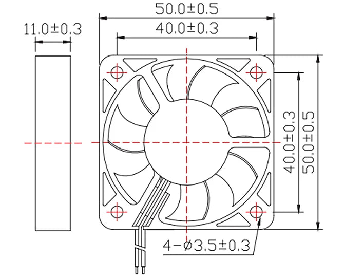 5015/4010/4020 12V e 24V Ventola Turbo di raffreddamento Parti della stampante 3D senza spazzole 2Pin per estrusore DC Cooler Ventilatore Ventole di plastica envio gratis