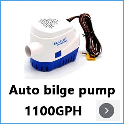 Trasporto libero, DC 12V/24V 1200/1100GPH pompa di sentina Automatica, sommergibile per barche pompa acqua, pompa elettrica per barche. Pompa di sentina 12v