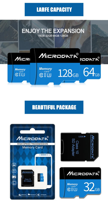 Micro TF SD Card 4GB 16GB 32GB 64GB 128GB classe 10 memoria Flash scheda Minisd 16 32 64 128 256 GB per adattatore per Smartphone nave gratuita