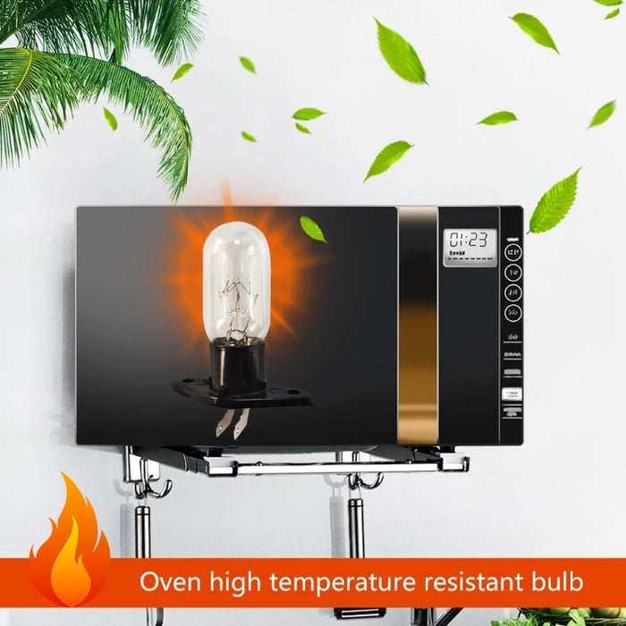 2A 240V 25W lampadina per forno a microonde lampadina per frigorifero Design Base lampadina con supporto di ricambio universale