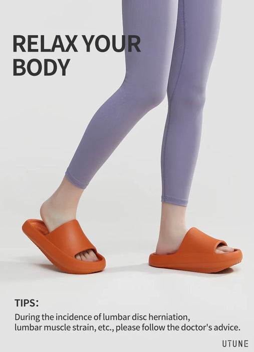 UTUNE-ciabatte da Yoga per donna, scarpe con tacco negativo, dimagrimento delle gambe, perdita di peso, sandali ergonomici, piede piatto, coppia EVA