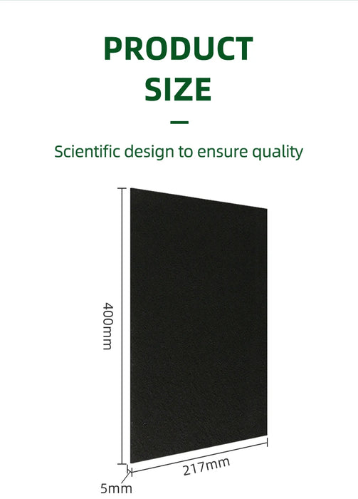 Filtro purificatore d'aria 400*217*5mm filtro a carbone attivo in cotone delle parti del purificatore d'aria per JXH35C JDH35C VDG35C VXG35C PDF35C