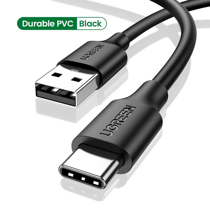 Cavo USB tipo C UGREEN 3A per Realme Xiaomi Samsung S21 cavo di ricarica rapida USB-C cavo dati caricabatterie per iPad Samsung Poco USB C