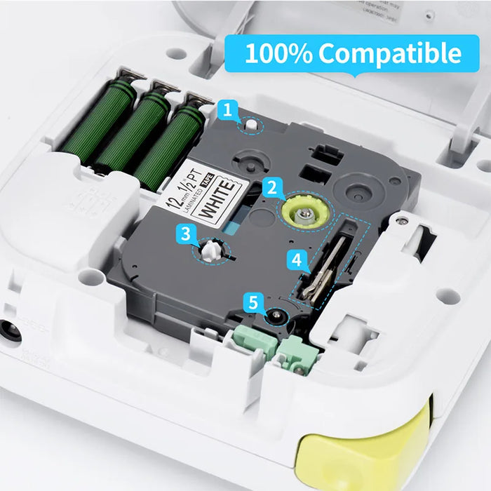 6/9/12/18/24mm tze231 tze241 tze251 tz221 nastro laminato tze compatibile per Brother Ptouch PT-H110 D600 710BT nastro per etichettatrice