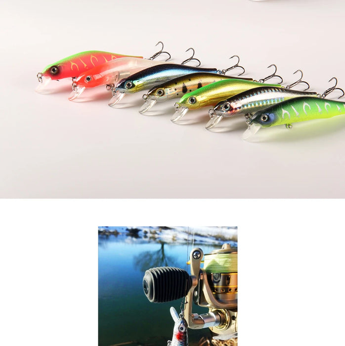 BEARKING 80mm 8.5g di qualità professionale magnete peso esche da pesca minnow manovella modello caldo esca artificiale affrontare