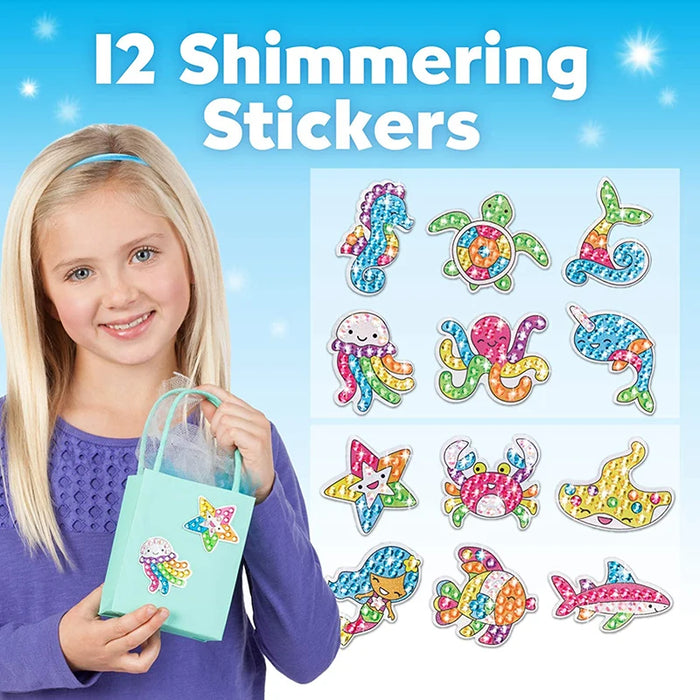 12 crea Big Gem Diamond Painting Sticker Kit Art Craft Girls Boys Unicorn Animal Sealife Magical Mosaic Dot Sticky Toys Gifts