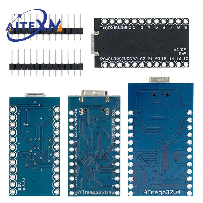 Pro Micro ATMEGA32U4 5V/16MHZ modulo Con il bootloader per arduino MINI USB/Micro USB con 2 riga di intestazione pin per arduino