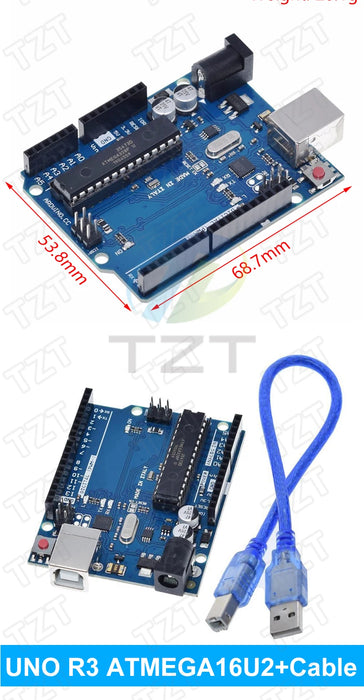 Intelligente Elettronica Scheda di Sviluppo ONU R3 MEGA328P ATMEGA16U2 Senza Cavo USB per arduino Diy Starter Kit